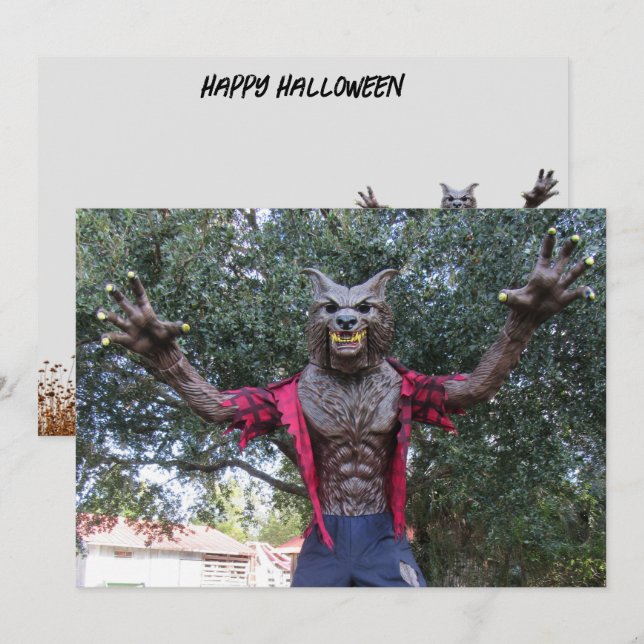Carte postale Werewolf / Wolf Man (Devant / Derrière)