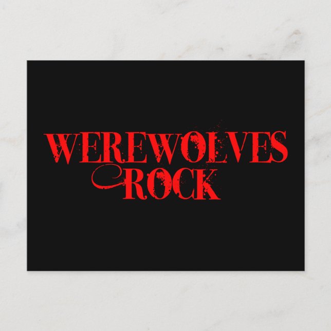 Carte Postale Werewolves Rock (Devant)