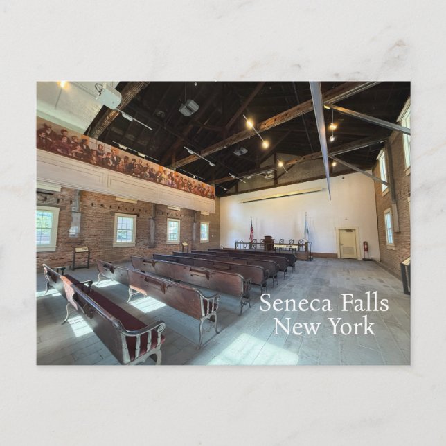 Carte Postale Wesleyan Chapelle Seneca Falls NY (Devant)