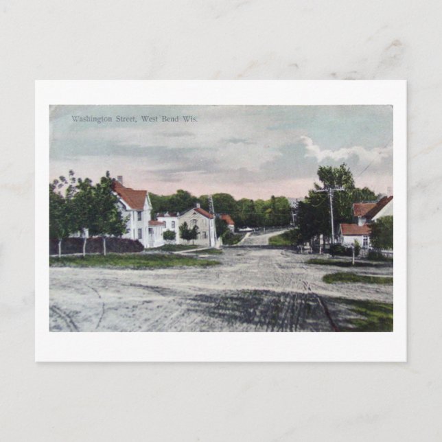 Carte Postale West Bend WI. Vers 1908 (Devant)