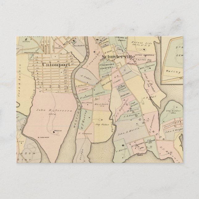 Carte Postale West Chester, Schuylerville, New York (Devant)
