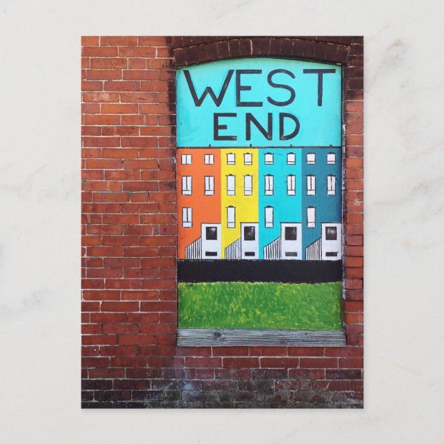 Carte Postale west end city wall art (Devant)