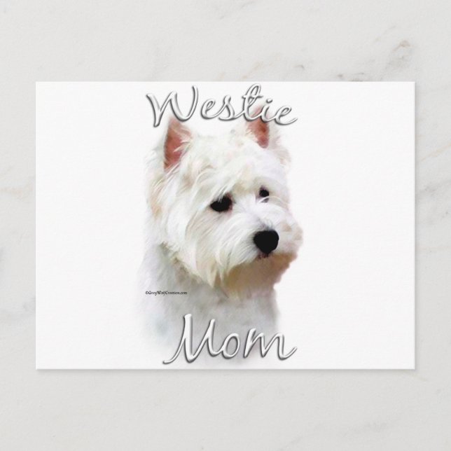 Carte Postale West Highland White Terrier Maman 2 (Devant)