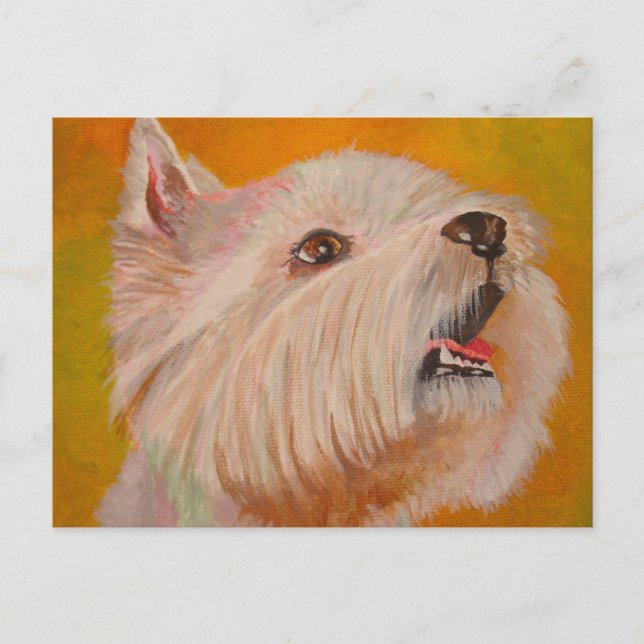Carte Postale West Highland White Terrier Portrait (Devant)