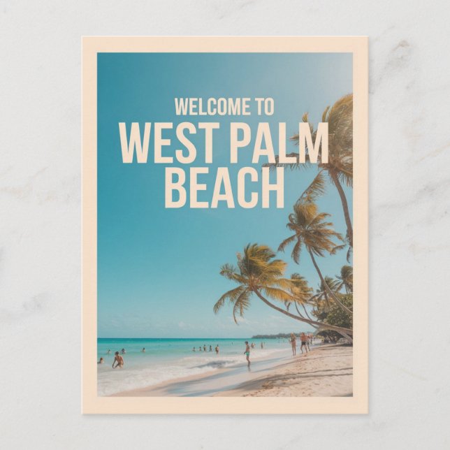 Carte Postale West Palm Beach, Floride, (Devant)