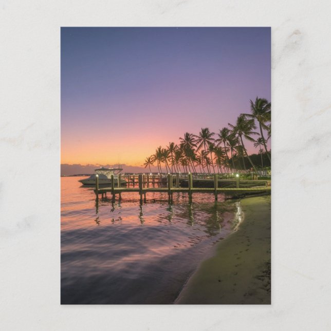 Carte Postale West Palm Beach, Floride, coucher de soleil (Devant)