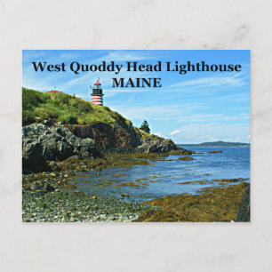 Carte Postale West Quoddy Head Lighthouse, Maine Postcard
