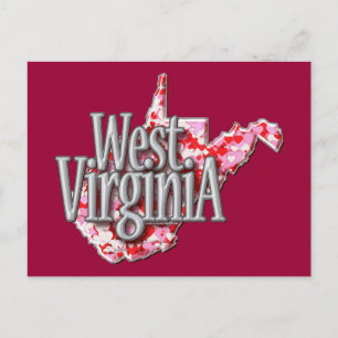 Carte Postale West Virginia Full of Hearts