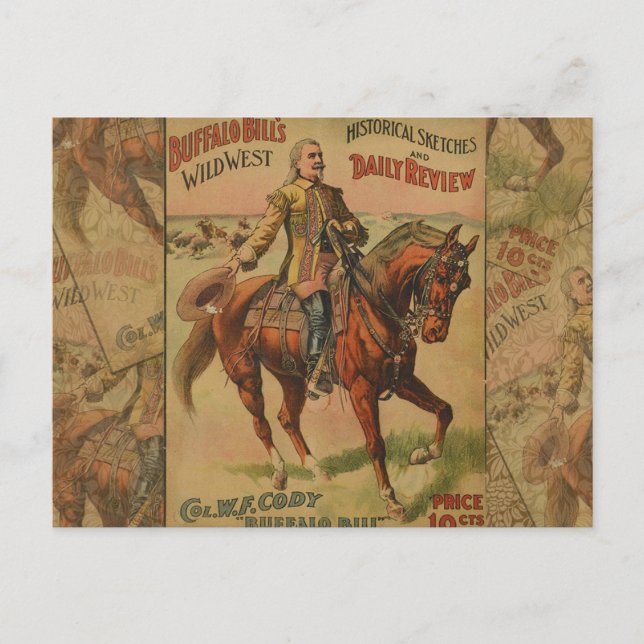 Carte Postale Western Buffalo Bill Wild West (Devant)