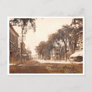 Carte Postale Westfield NJ, New Jersey, Elm St View, Vintage