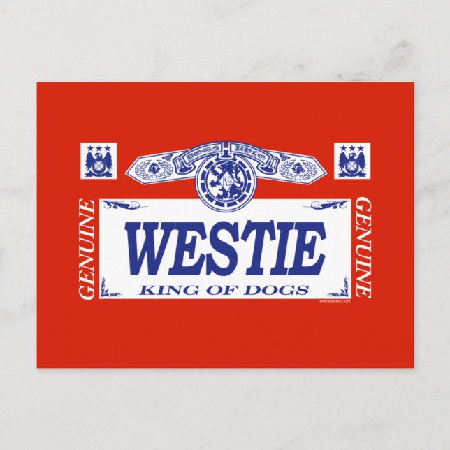 Carte Postale Westie (Devant)