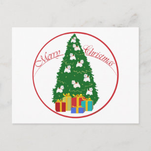 Carte Postale Westie Tree
