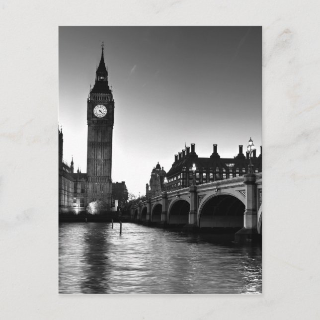 Carte Postale Westminster Bridge et Big Ben (Devant)