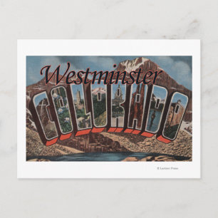 Carte Postale Westminster, Colorado - Scènes à grandes lettres