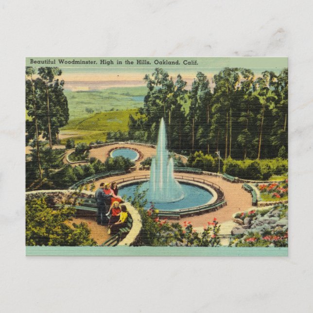 Carte Postale Westminster vintage, Oakland, Californie (Devant)