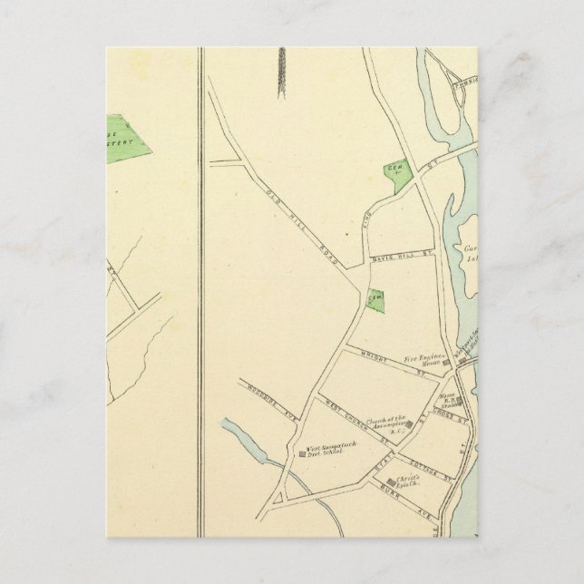 Carte Postale Westport, Sandy Hook, Rocky Glen (Devant)