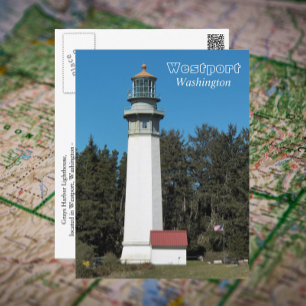 Carte Postale Westport, Washington Lighthouse Photo de voyage