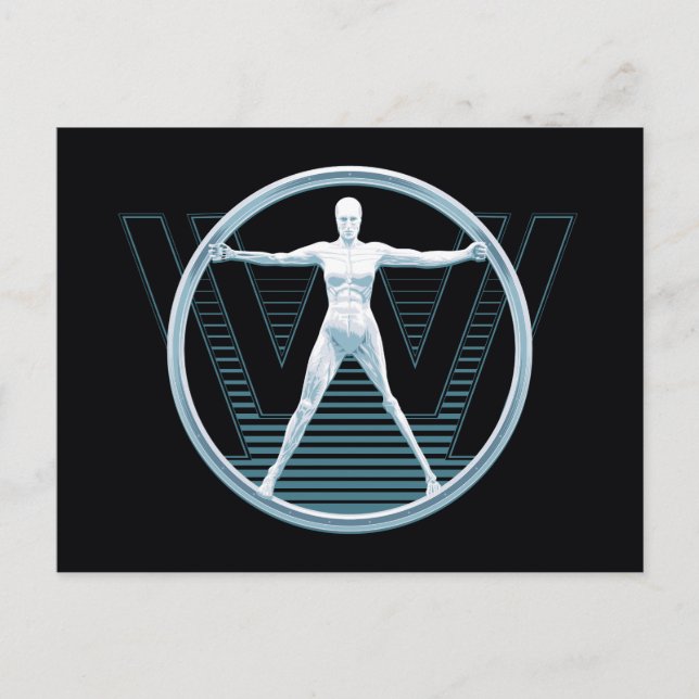 Carte Postale Westworld | Vitruvian Android Logo (Devant)