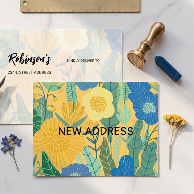 Carte Postale  We've moved, chic, change of address announcement (Créateur téléchargé)