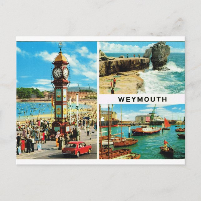 Carte Postale Weymouth Multiview 1ç50 (Devant)
