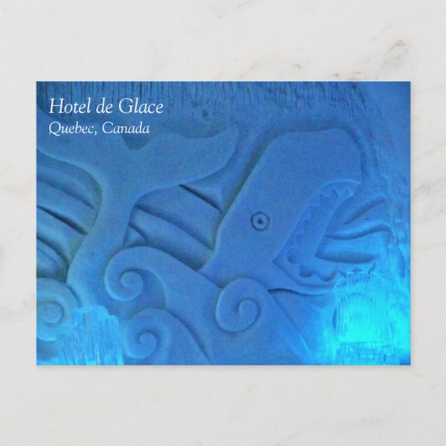 Carte Postale Whale room at Hotel de Glace, Québec, Canada (Devant)