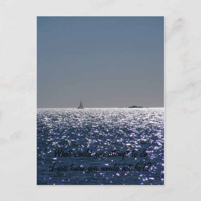 Carte Postale , What would you attempt to doif you kn... (Devant)