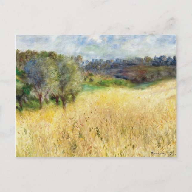 Carte Postale Wheatfield - Pierre-Auguste Renoir (Devant)