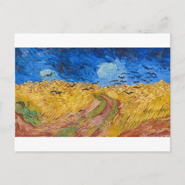 Carte Postale Wheatfield with Crows by Vincent van Gogh (Devant)