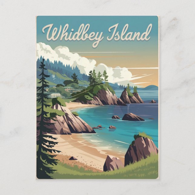 Carte Postale Whidbey Island Vintage (Devant)