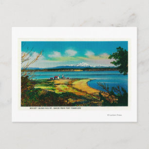 Carte Postale Whidby Island et Mt Baker de Port Townsend