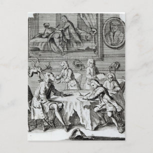 Carte Postale Whig Satire sur les négociations
