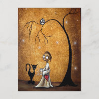 Carte postale Whimsic de lucioles