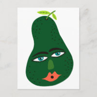 Carte postale Whimsical Avocado