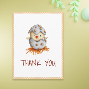 Carte Postale Whimsical Baby Bird Hatching Thank You