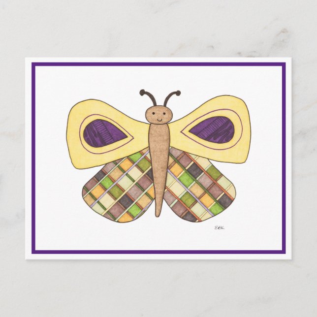 Carte postale Whimsical Butterfly (Devant)