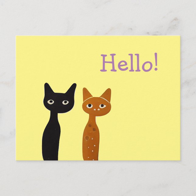 Carte postale Whimsical Cat (Devant)