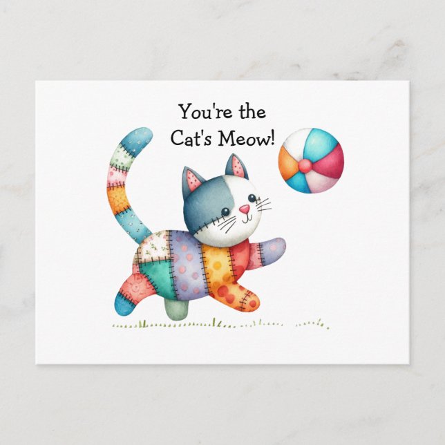 Carte postale Whimsical Cat (Devant)
