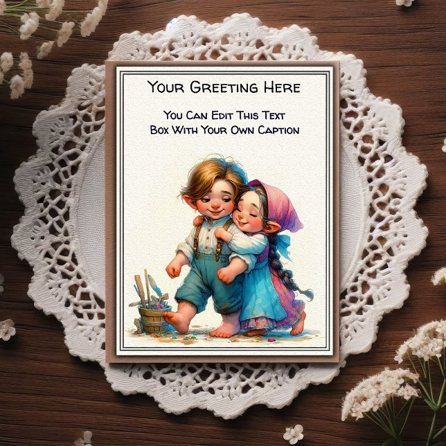 Carte Postale Whimsical Everyday Sentiment Storybook Art   (Créateur téléchargé)