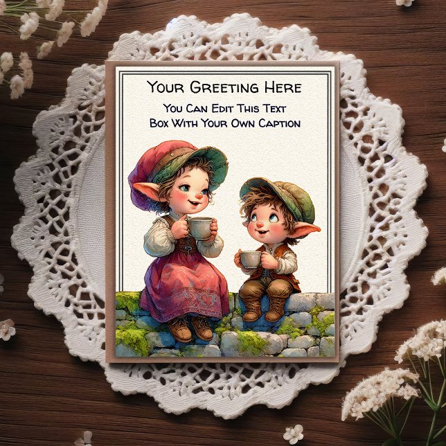 Carte Postale Whimsical Everyday Sentiment Storybook Art   (Créateur téléchargé)