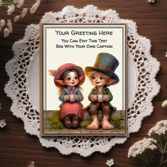 Carte Postale Whimsical Everyday Sentiment Storybook Art   (Créateur téléchargé)