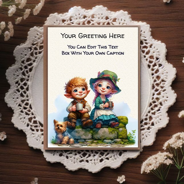 Carte Postale Whimsical Everyday Sentiment Storybook Art   (Créateur téléchargé)