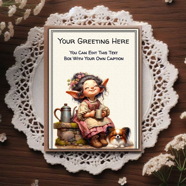 Carte Postale Whimsical Everyday Sentiment Storybook Art   (Créateur téléchargé)