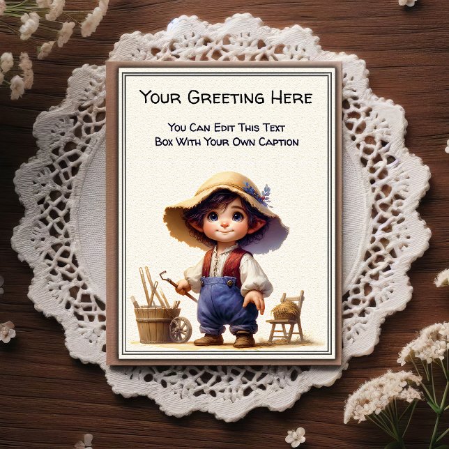 Carte Postale Whimsical Everyday Sentiment Storybook Art   (Créateur téléchargé)