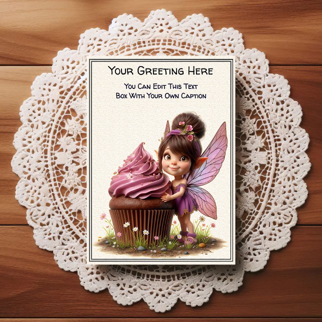 Carte Postale Whimsical Everyday Sentiment Storybook Fairy (Créateur téléchargé)