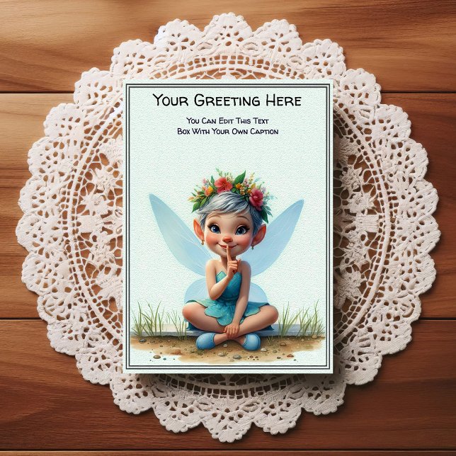 Carte Postale Whimsical Everyday Sentiment Storybook Fairy (Créateur téléchargé)