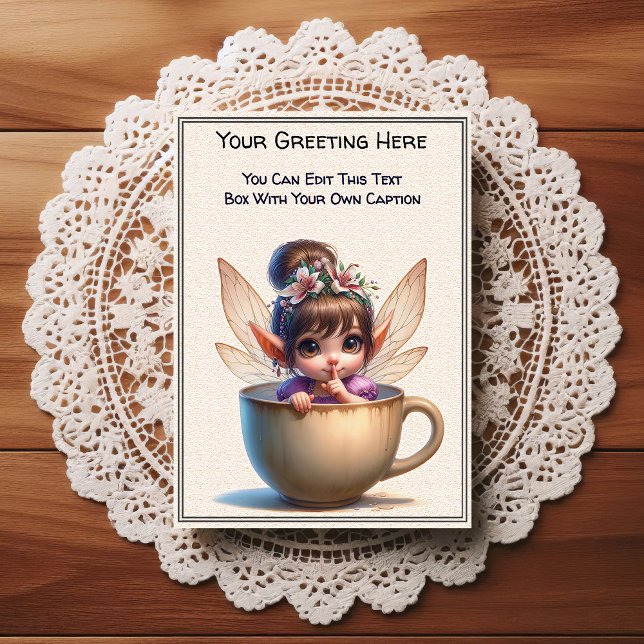 Carte Postale Whimsical Everyday Sentiment Storybook Fairy (Créateur téléchargé)