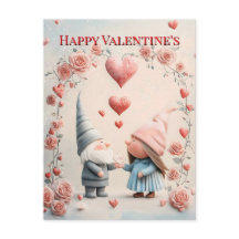 Whimsical Gnome Love : Adorable Valentine's Day Ar