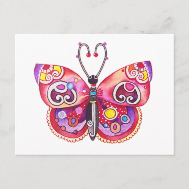 Carte postale Whimsy Butterfly (Devant)