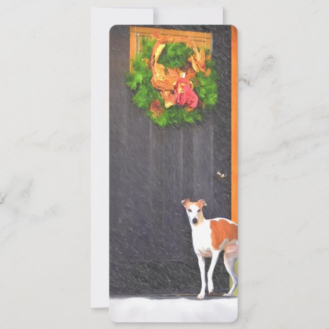 Carte postale Whippet Christmas (Devant)