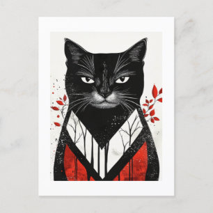 Carte Postale Whiskers d'automne : Collection de chats
